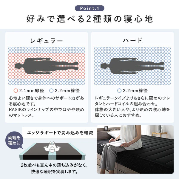 ヘッドレス すのこフロアベッド ホワイト - Image 14