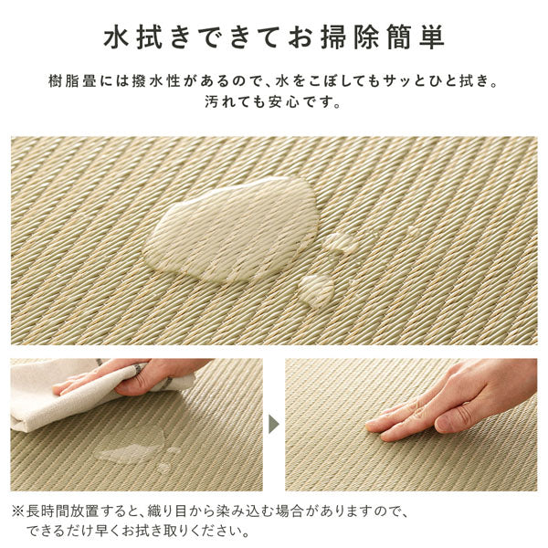 水拭き可 軽量 い草風 置き畳 ユニット畳 82cm幅 【単色】【6枚セット】グレー - Image 12