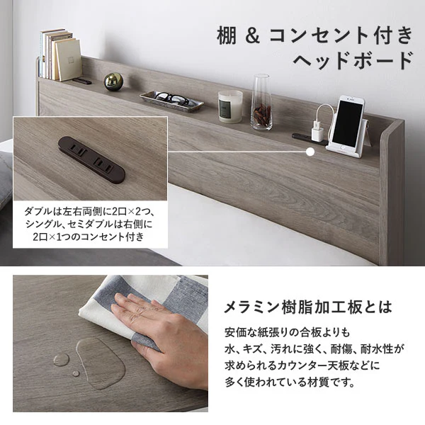 引き出し収納付きベッド『Absol アブソル』ホワイト - Image 14