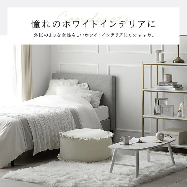 ニュアンスカラー 布団が収納できるクッションカバー パールグレー - Image 10
